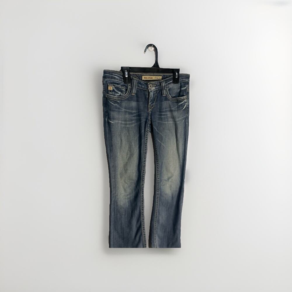 Big Star VTG‎ Casey K Low Rise Fit Jeans Women’s 25R Boot Cut Made in USA